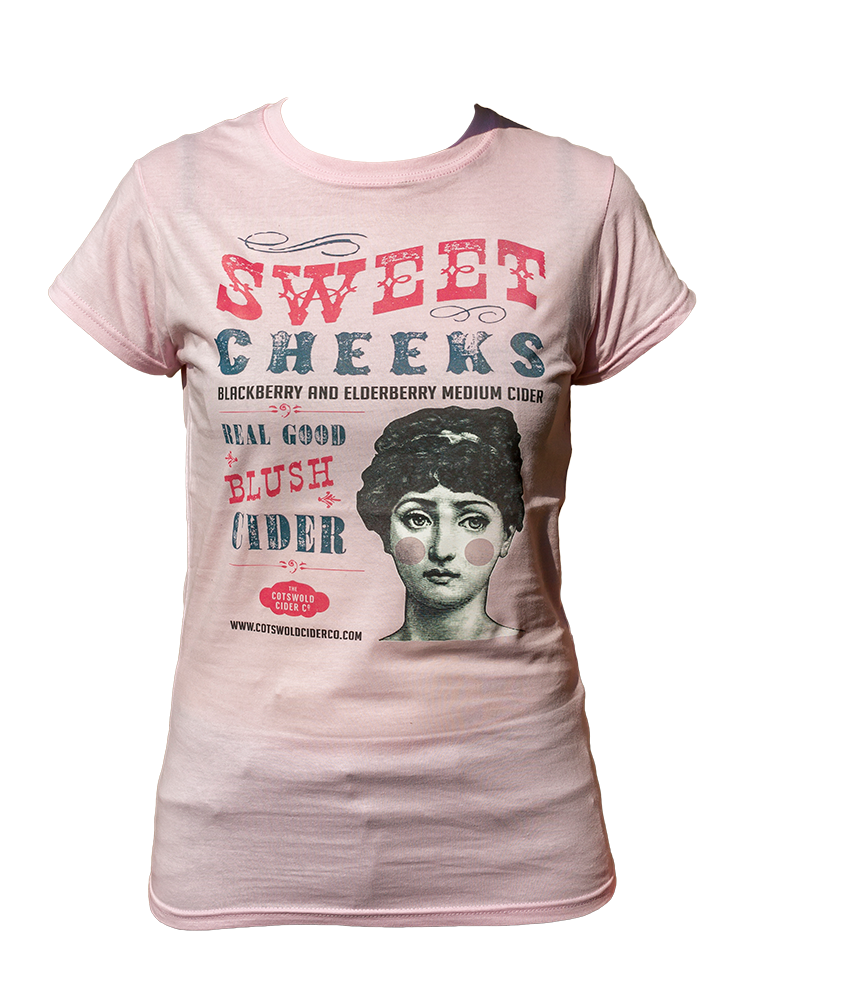 SWEET CHEEKS LADIES T-SHIRT