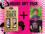 DELUXE GIFT PACK 4 X 500ML MIXED GIFT PACK with FESTIVAL T-SHIRT & REAL GOOD BEANIE - SAVE £10!